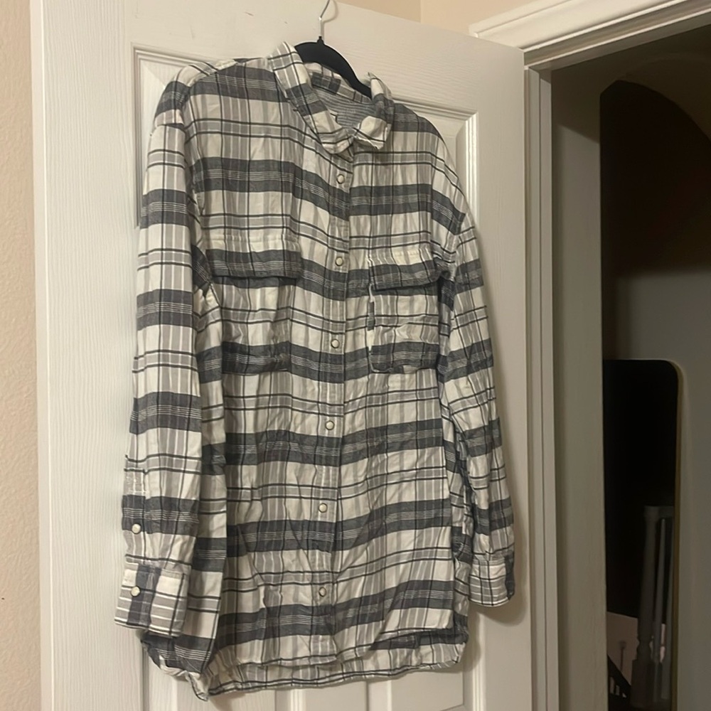 American Eagle lived in oversized flannel